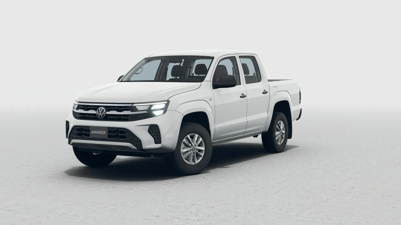 Volkswagen Amarok Trendline en Blanco Puro, vista 360 grados