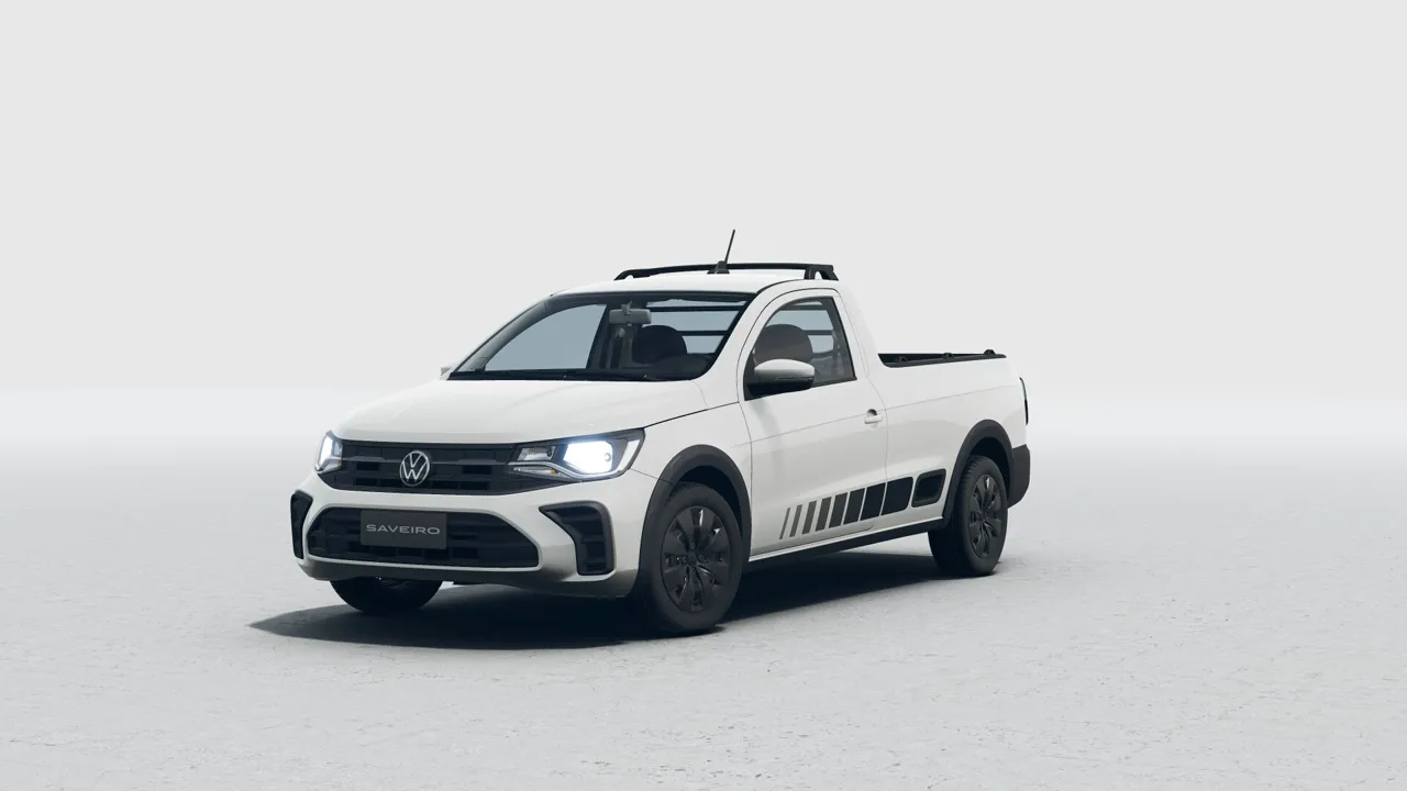 Volkswagen Saveiro Cs Trendline en Blanco Cristal, vista 360 grados