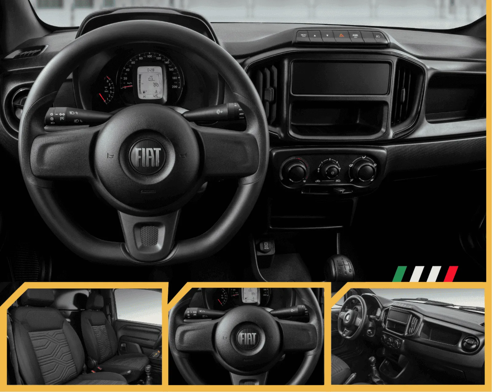 Fiat Fiorino — Volante y tablero