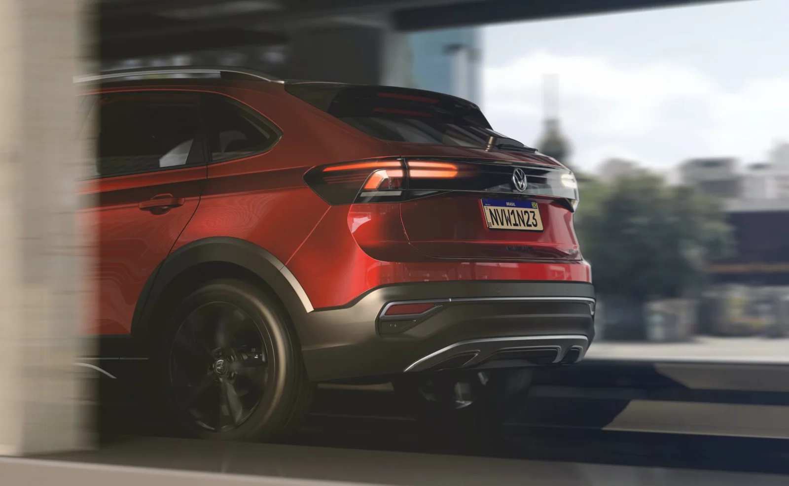 Volkswagen Nivus — Trasera en marcha