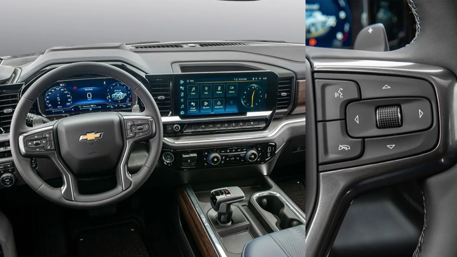 Chevrolet Silverado — Tablero y volante