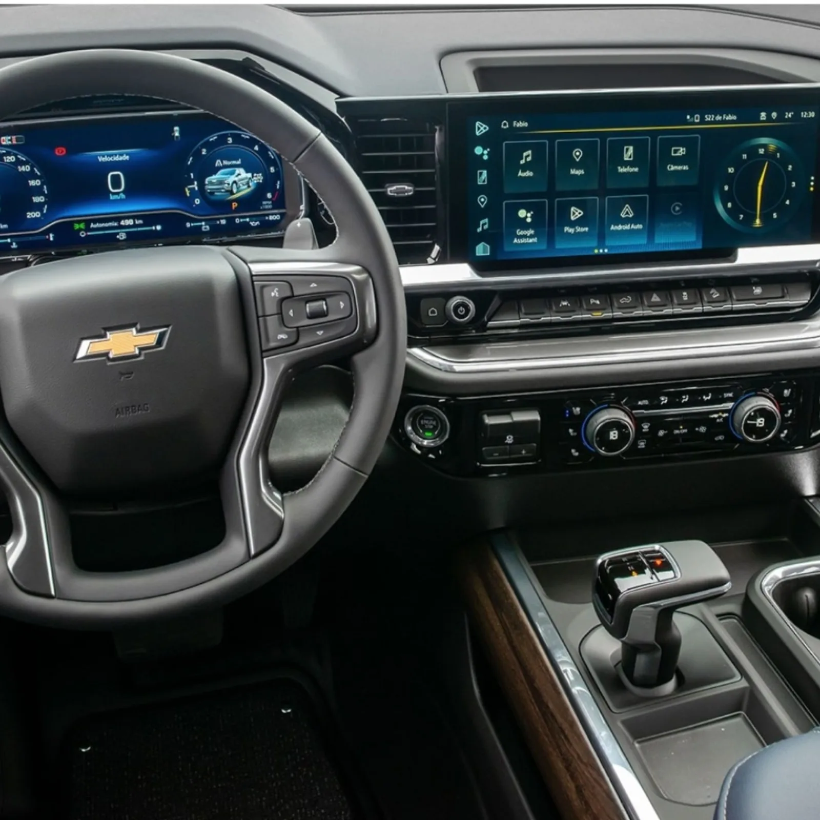 Chevrolet Silverado — Consola central