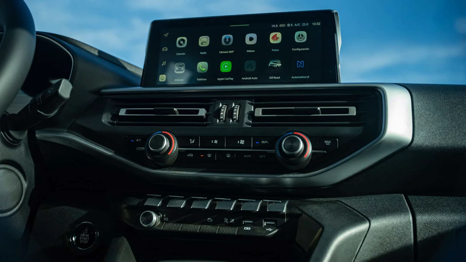 Fiat Titano — Consola central